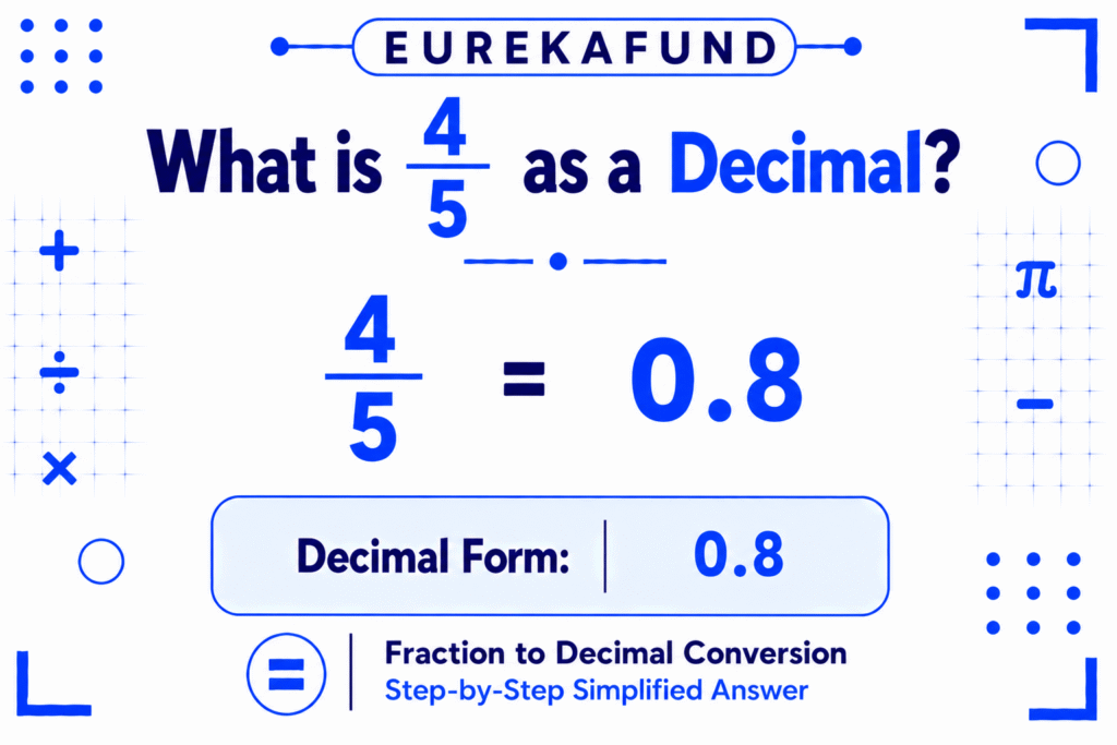 What is 4/5 as a Decimal (Step-by-Step Conversion and Examples)
