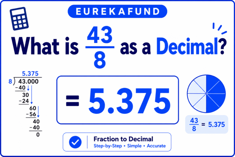 43/8 as a Decimal (Step-by-Step Conversion and Rounding Guide)